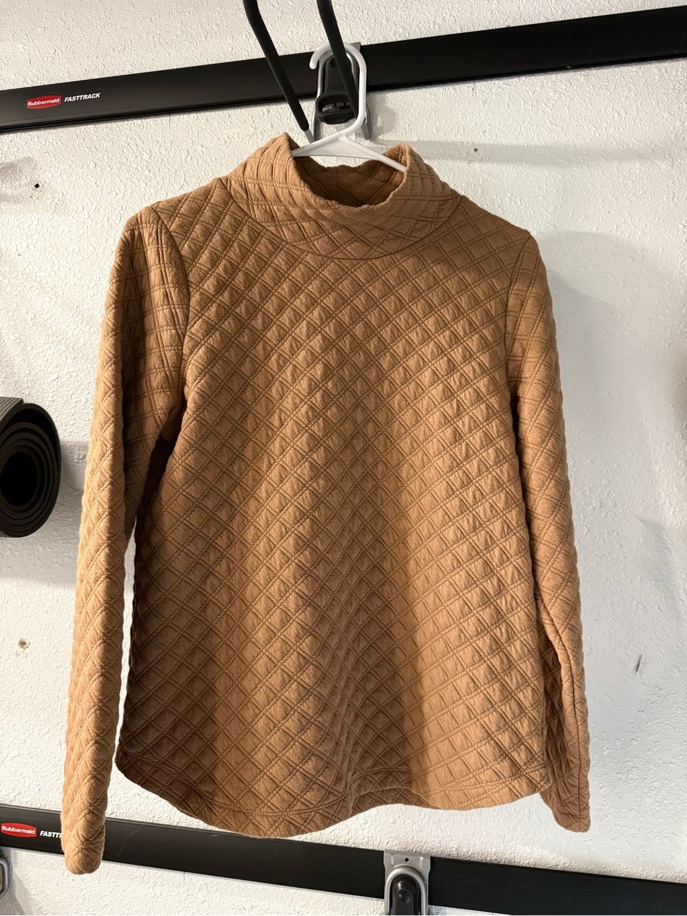J. Crew Quilted Mockneck Pullover